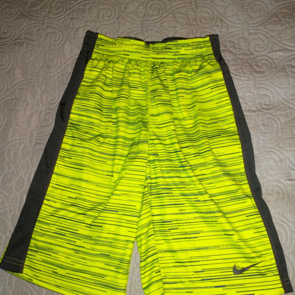 Kids medium yellow Nike DRI-FIT shorts